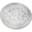 OM Selenite Incense Burner