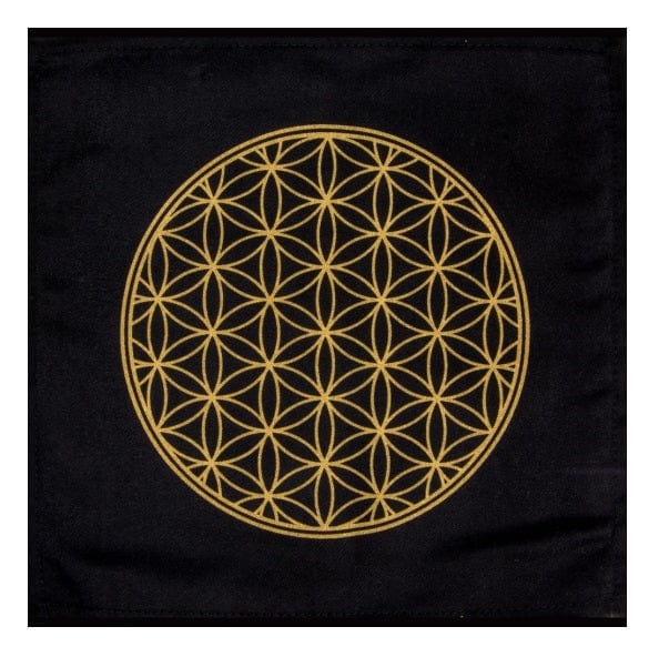 Flower of Life Printed Crystal Mat