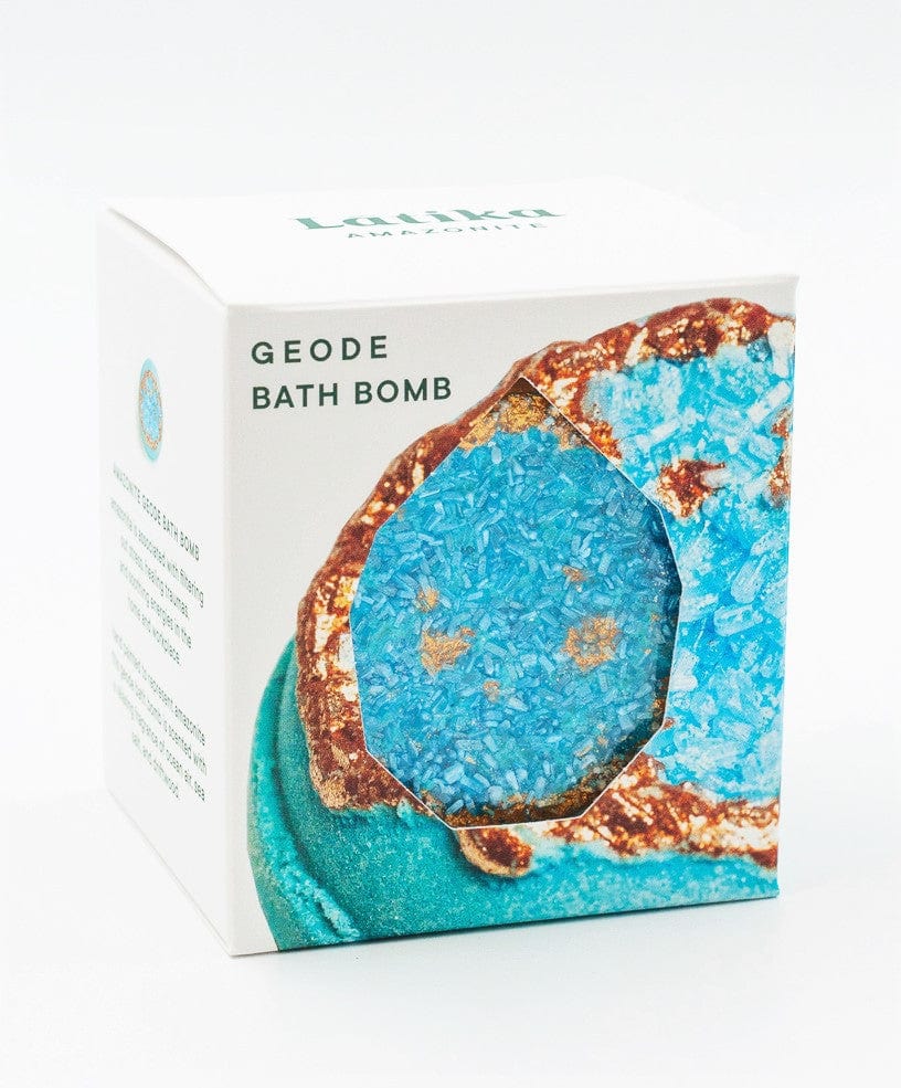 Amazonite Geode Calming Bath Bomb