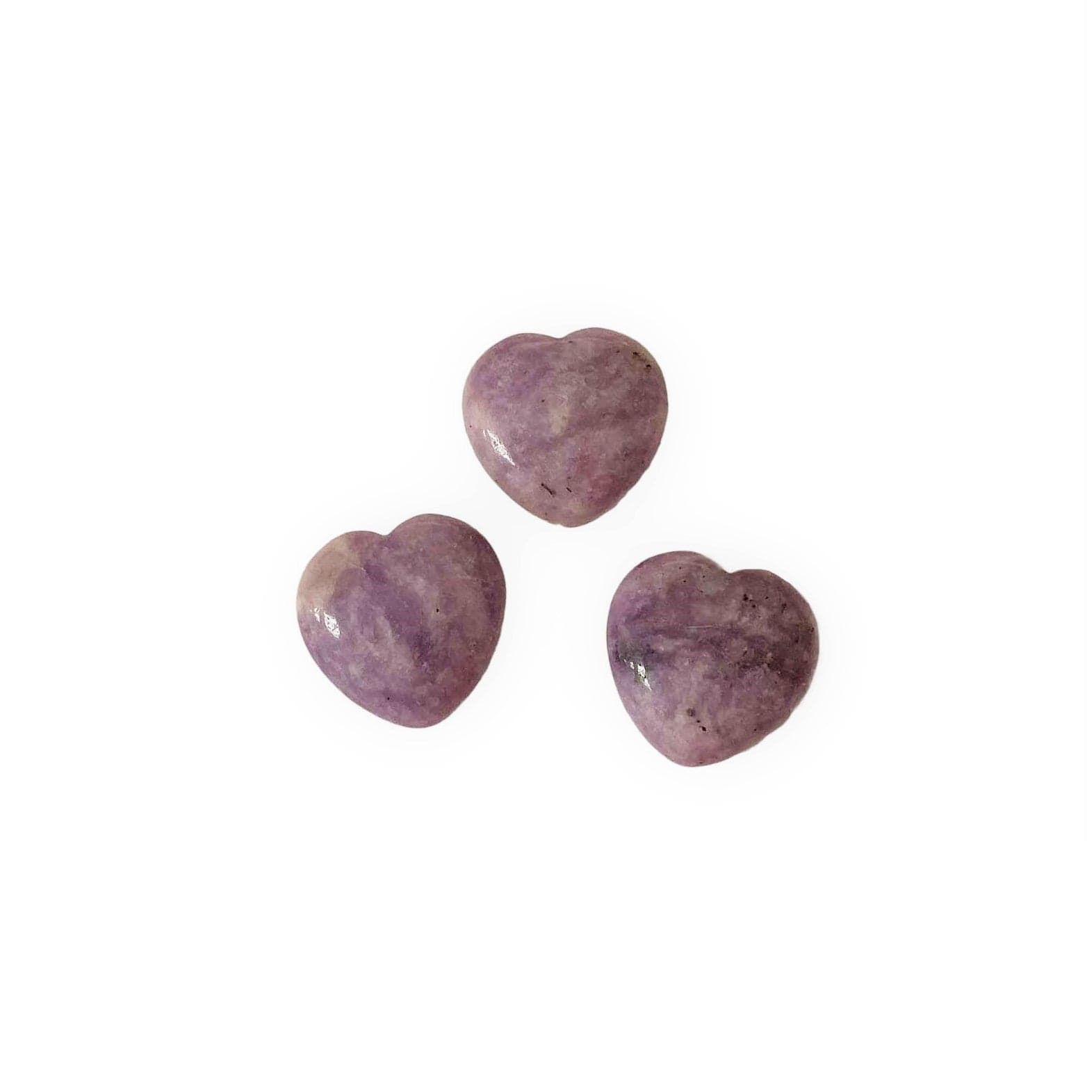 Lepidolite Puff Heart