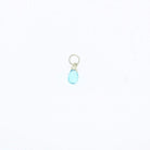 Aquamarine Sterling Silver Mini Charm