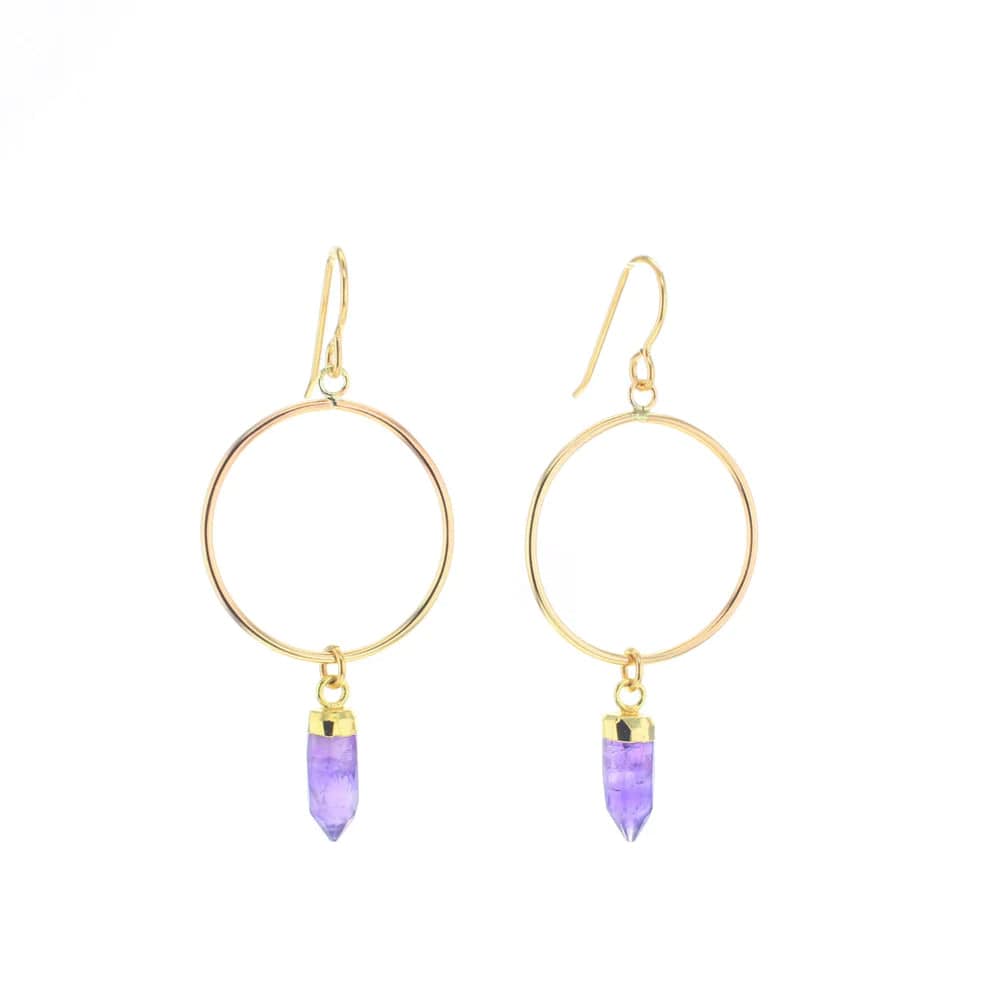 Amethyst Posh Earrings