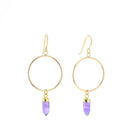 Amethyst Posh Earrings