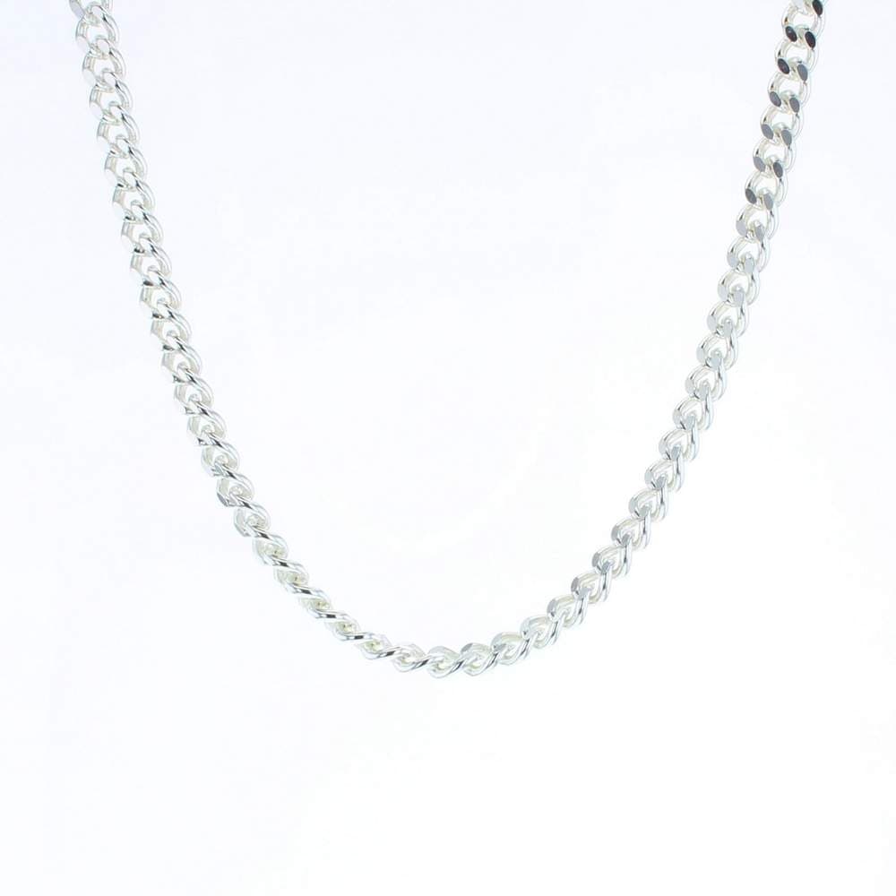Chain Necklaces Large Curb Chain 18" Length Sterling Silver