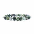 Moss Agate Faceted Bracelet for New Beginnings