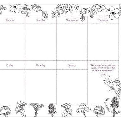 Mindfulness: Weekly Planner