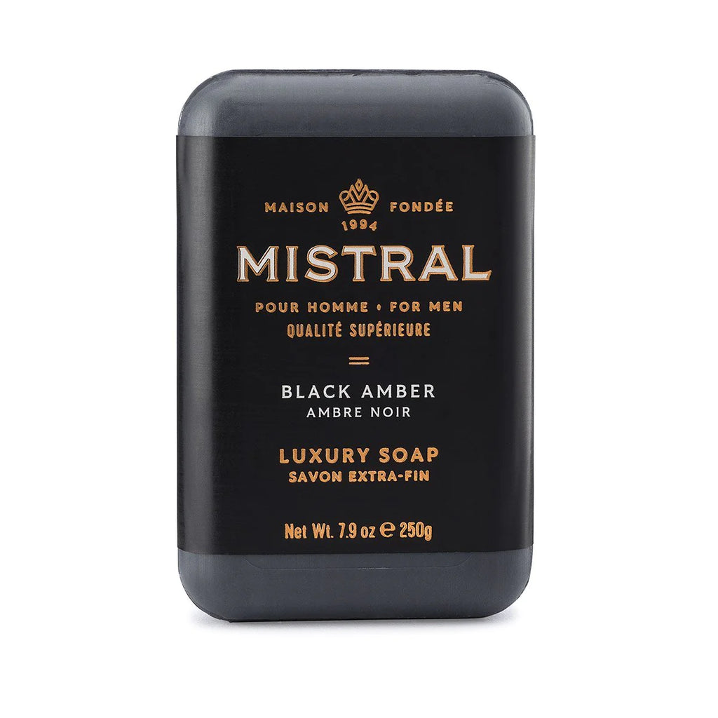 Black Amber Mistral Pour Homme Bar Soap