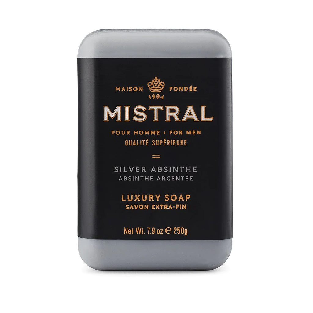 Mistral Soap For Men Silver Absinthe