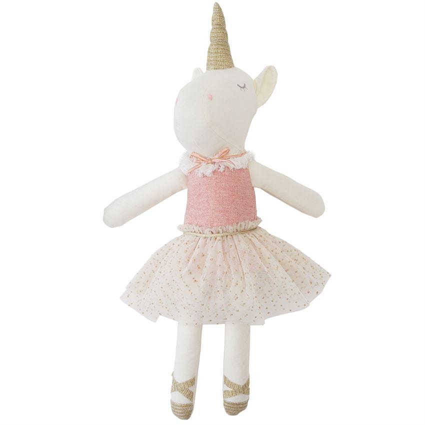 Plush Unicorn Ballerina Doll