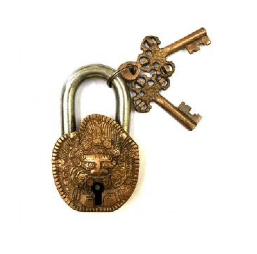 Buddha Brass Tibetan Antique Lock