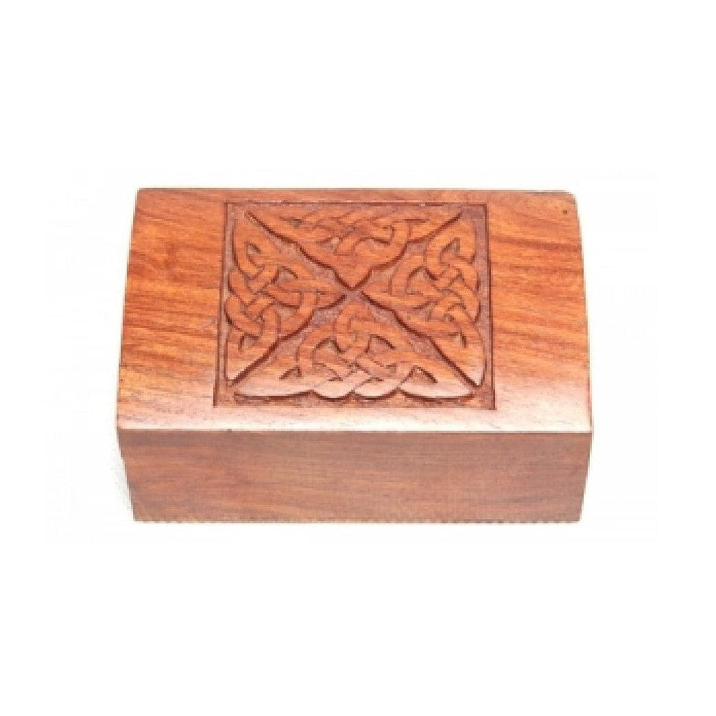 Celtic Carved Wooden Box