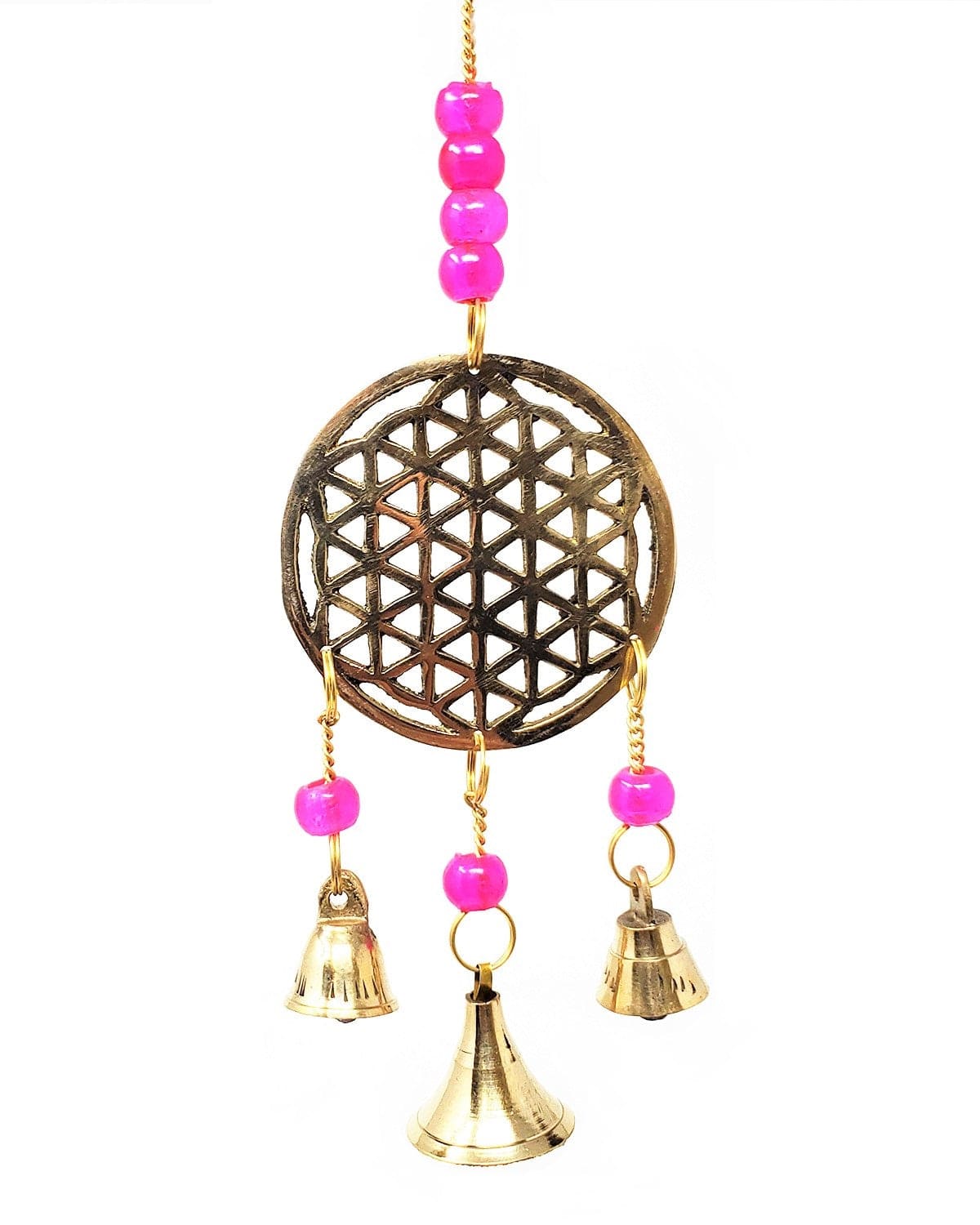 Flower of Life Brass Windchime