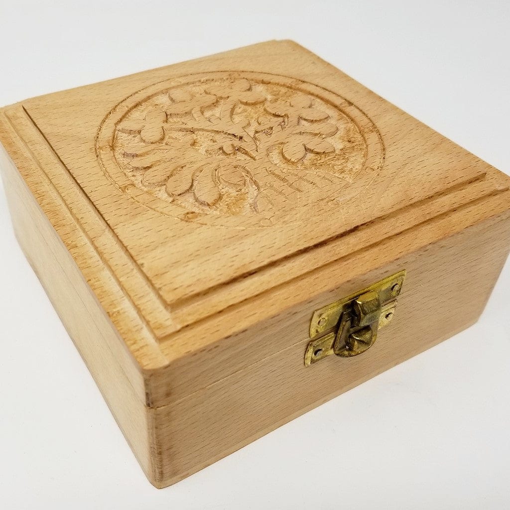 Square Tree of Life Wooden Box