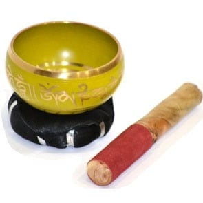 Yellow Tibetan Singing Bowl