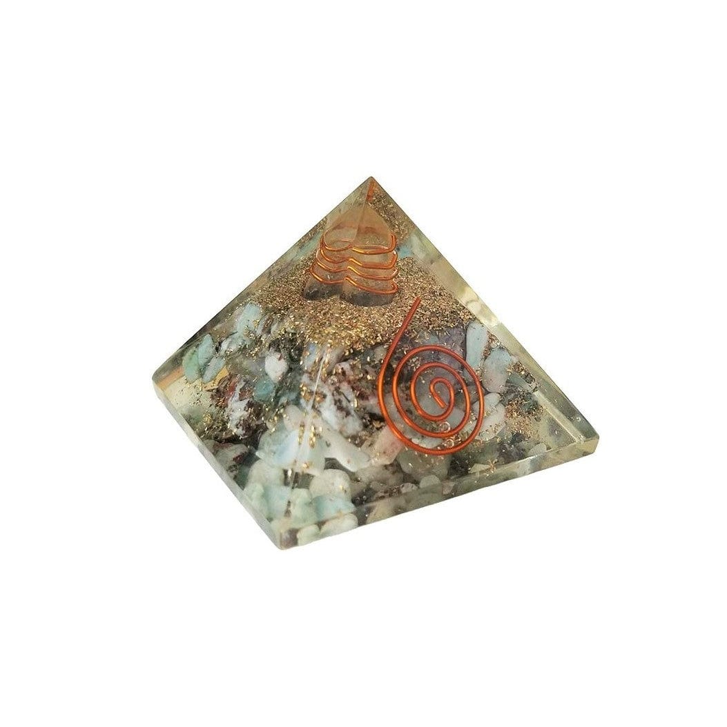 Larimar Orgonite Pyramid