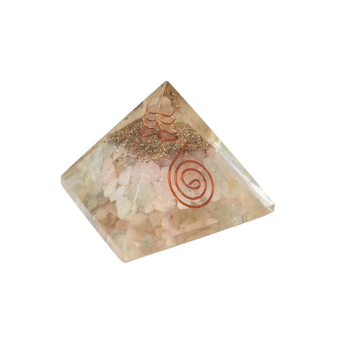 Morganite Orgonite Pyramid