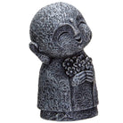 Mini Jizo Monk Figurine with Flowers