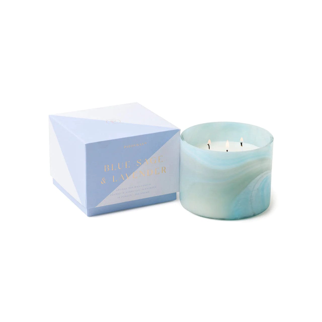 Blue Sage & Lavender Whirl Candle