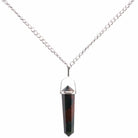 Bloodstone Point Sterling Silver Pendant