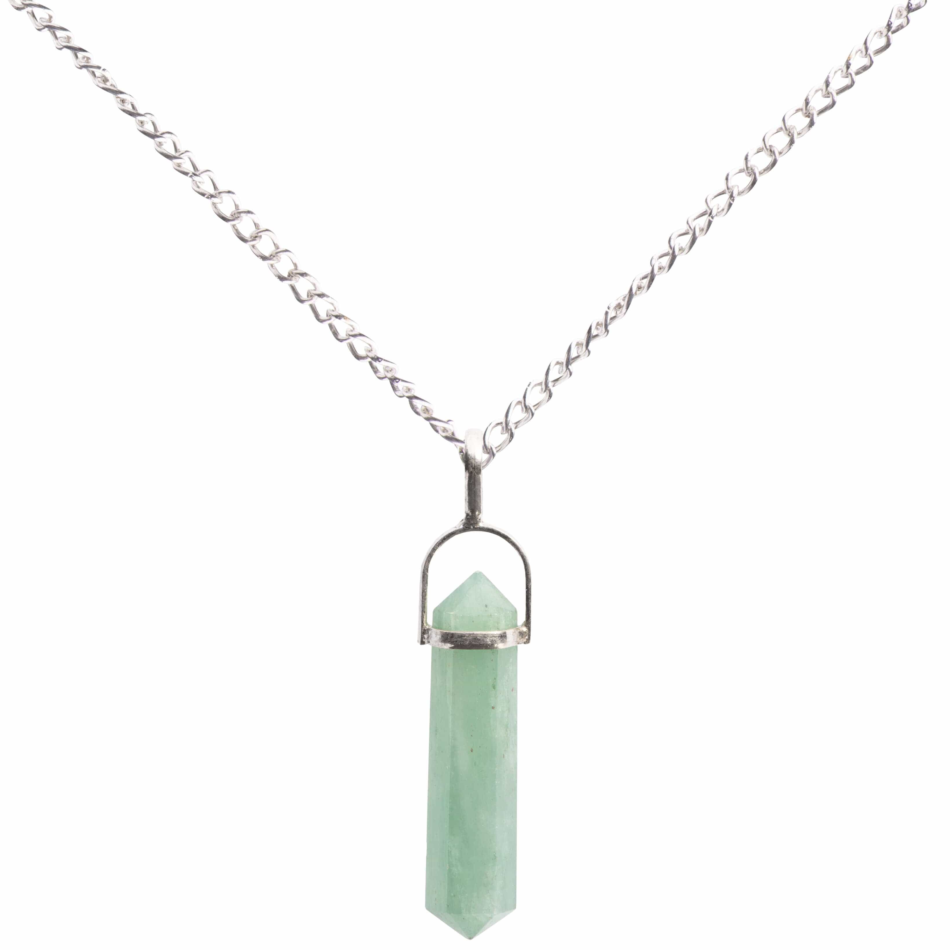 Aventurine Point Sterling Silver Pendant