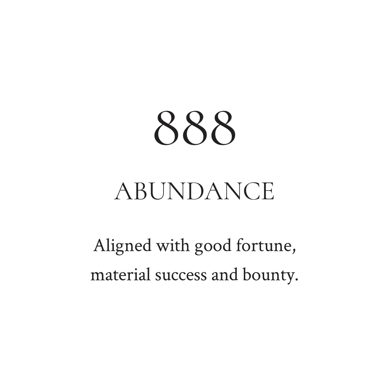 888 Abundance Candle