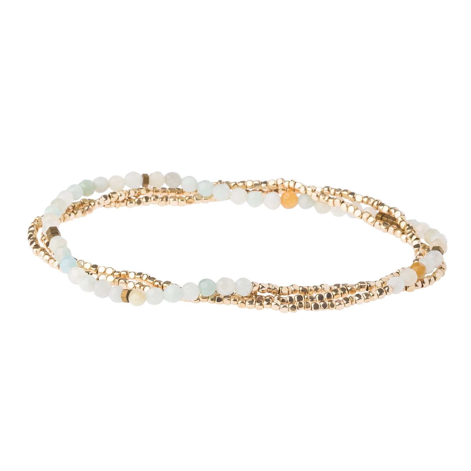 Amazonite Delicate Wrap Bracelet For Courage