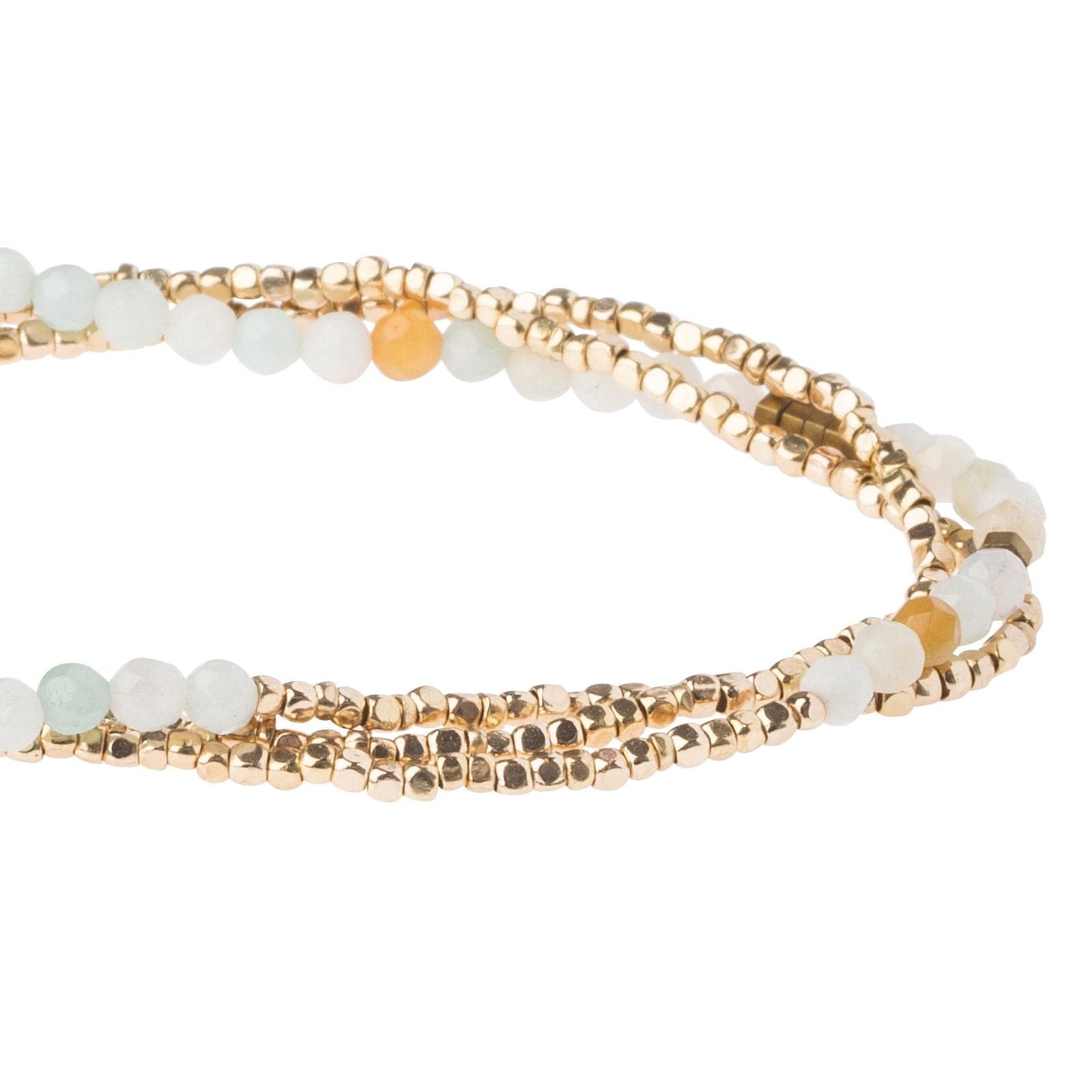 Amazonite Delicate Wrap Bracelet For Courage