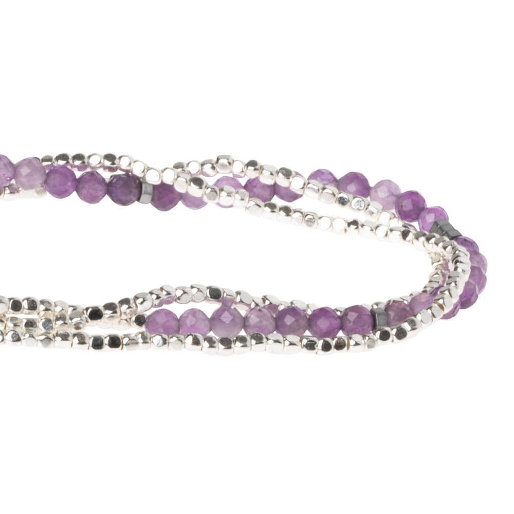 Amethyst Delicate Wrap Bracelet