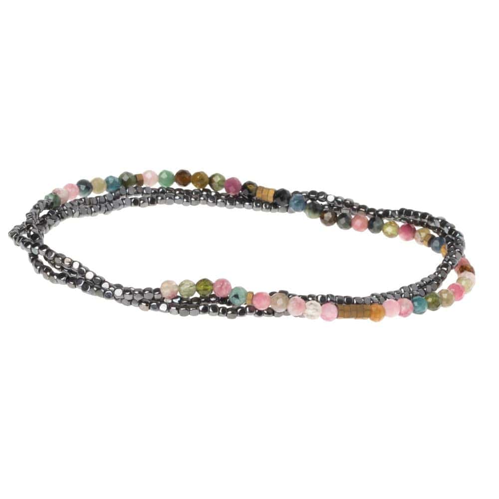 Dainty offers multistrand colourful tourmaline bracelet