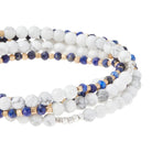 Howlite & Lapis Duo Wrap & Pin