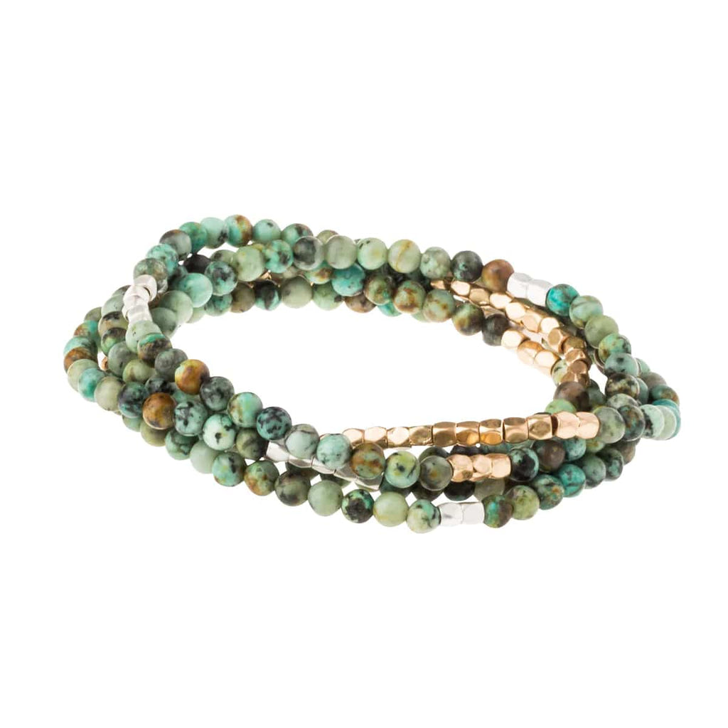African Turquoise Wrap For Transformation