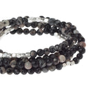 Black Network Agate Wrap For Inner Stability