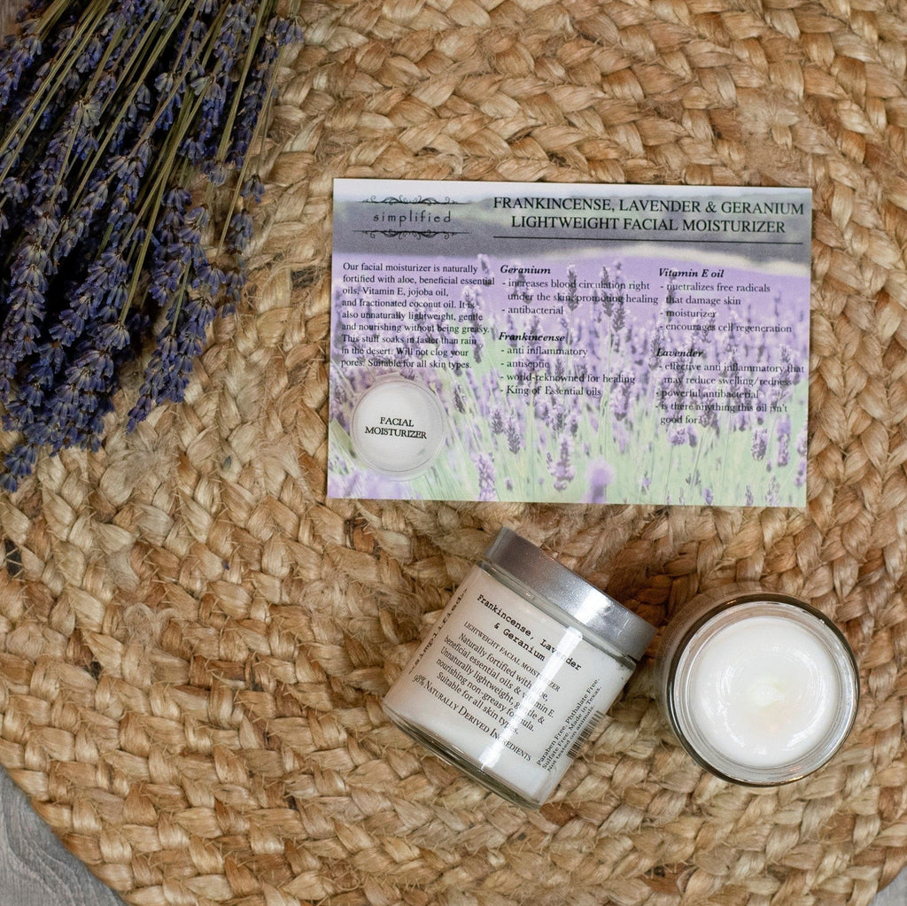 Frankincense, Lavender & Geranium Facial Moisturizer