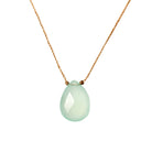 Chalcedony Luxe Happy Birthday Necklace