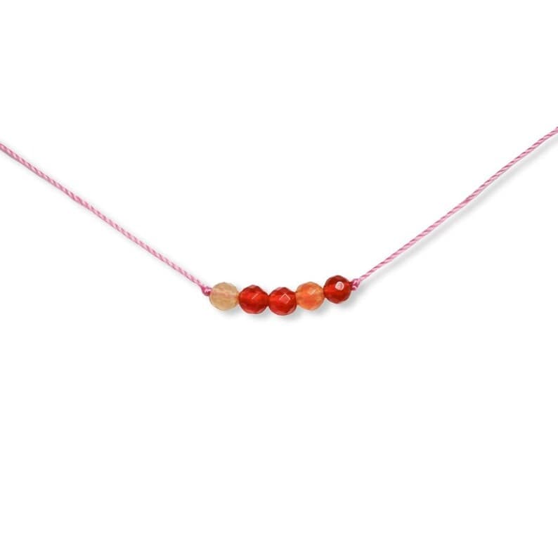 Carnelian Kids Necklace for Happiness