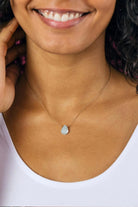 Milky Aquamarine Luxe Beautiful Mom Necklace