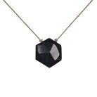 Black Spinel Sacred Geometry Necklace for Recharge