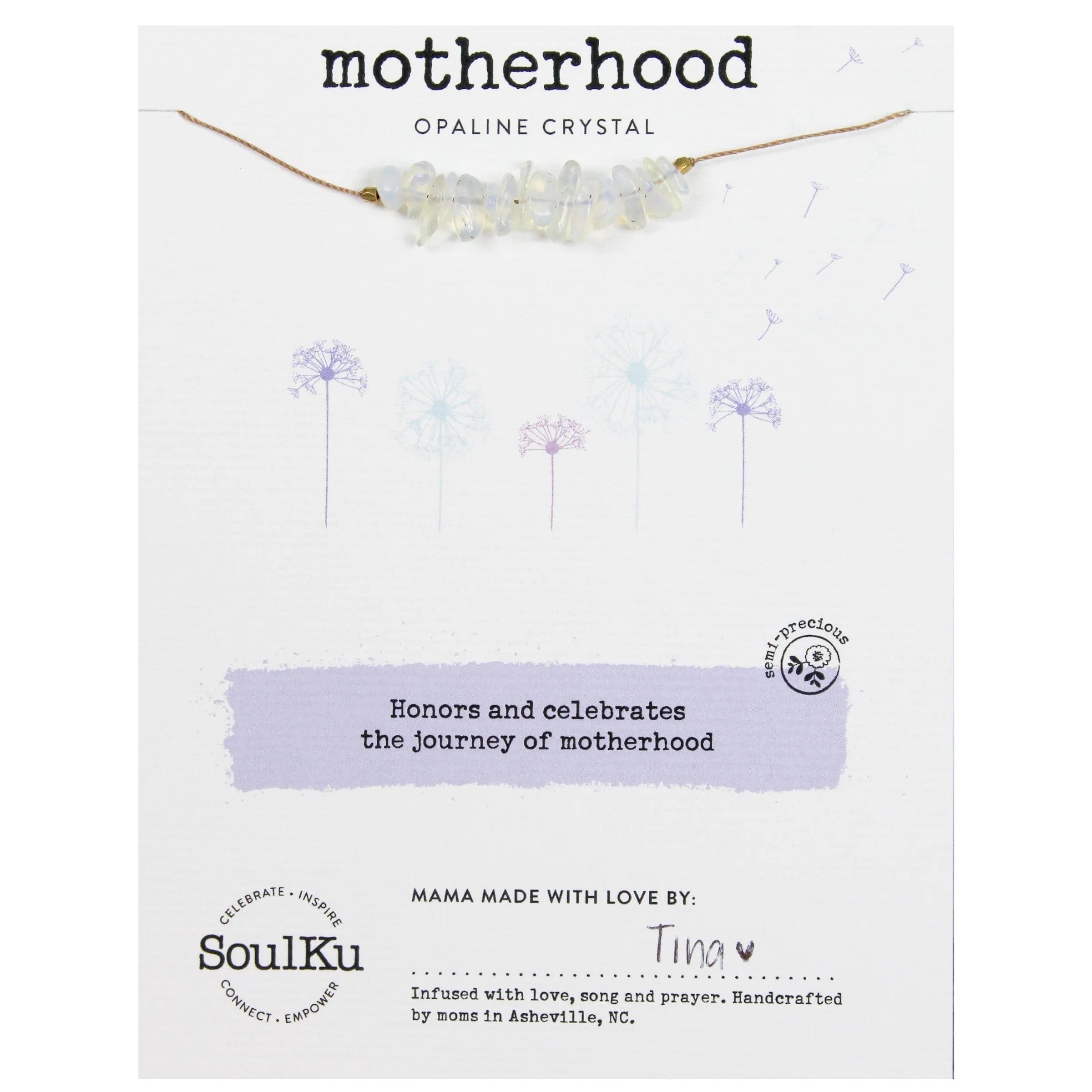 Opalite Motherhood Seed Necklace