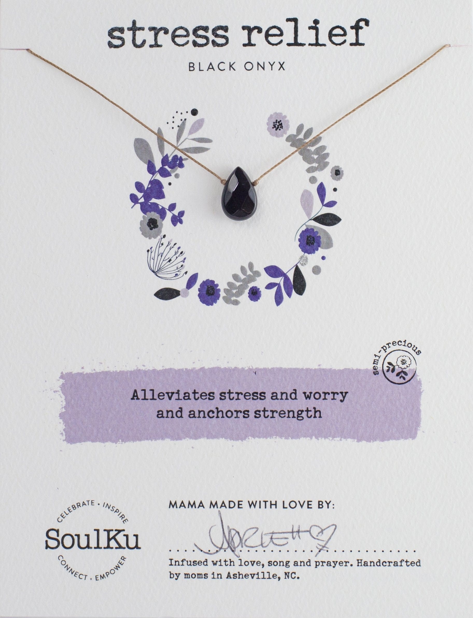 Onyx Soul-Full of Light Stress Relief Necklace