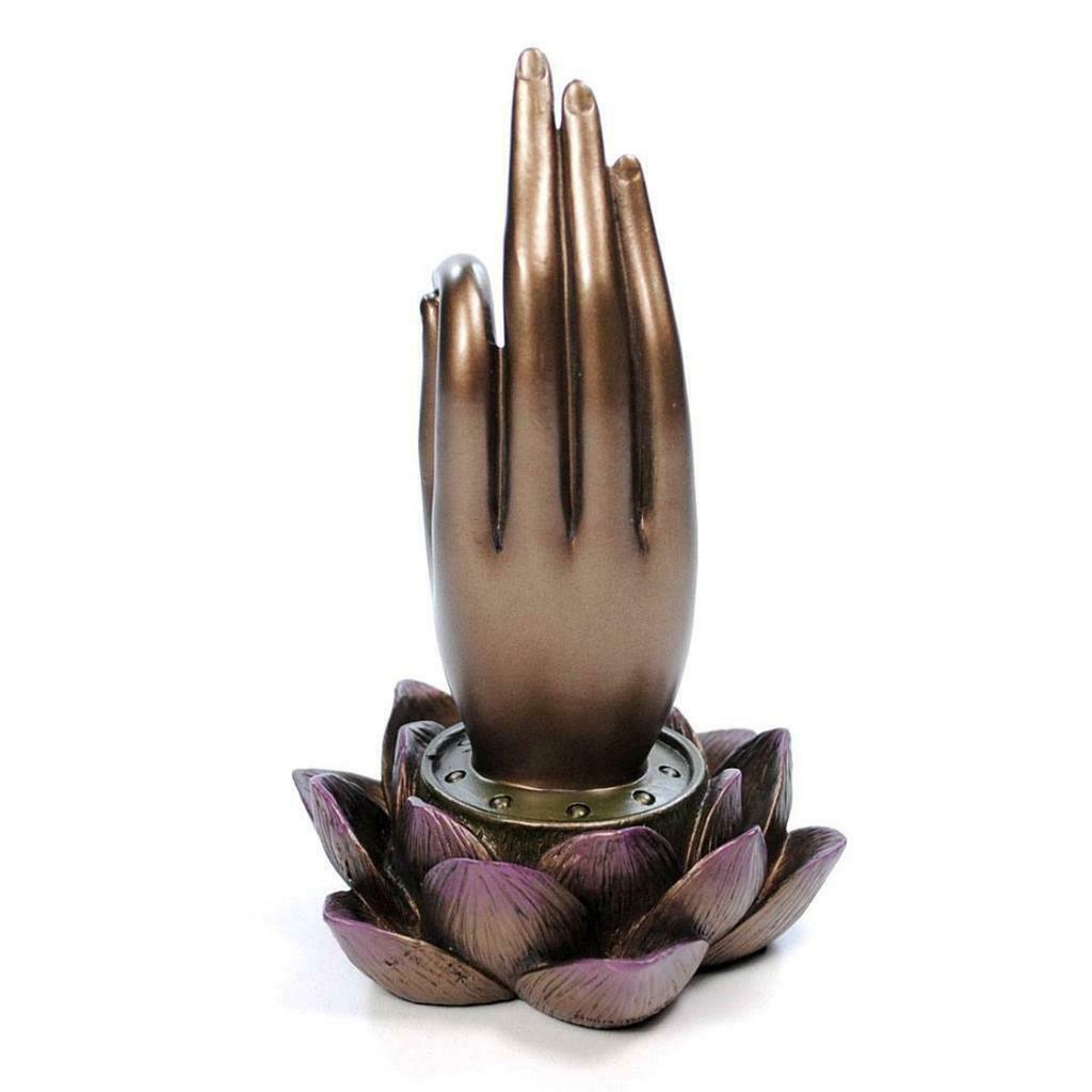 Buddha Hand on Lotus Incense Holder