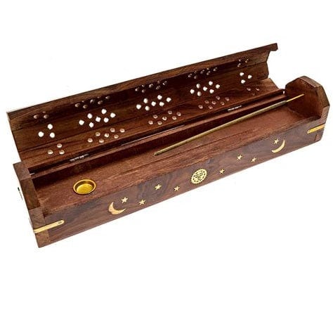 Moon Double Compartment Incense Holder
