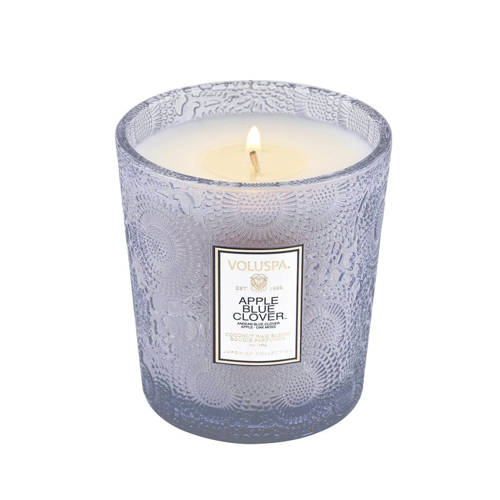 Apple Blue Clover Classic Boxed Candle
