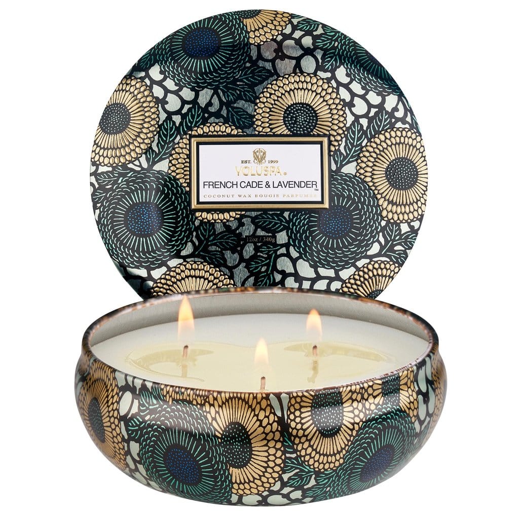 French Cade Lavender 3-Wick Tin Candle