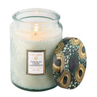 French Cade Lavender Large Embossed Jar Candle