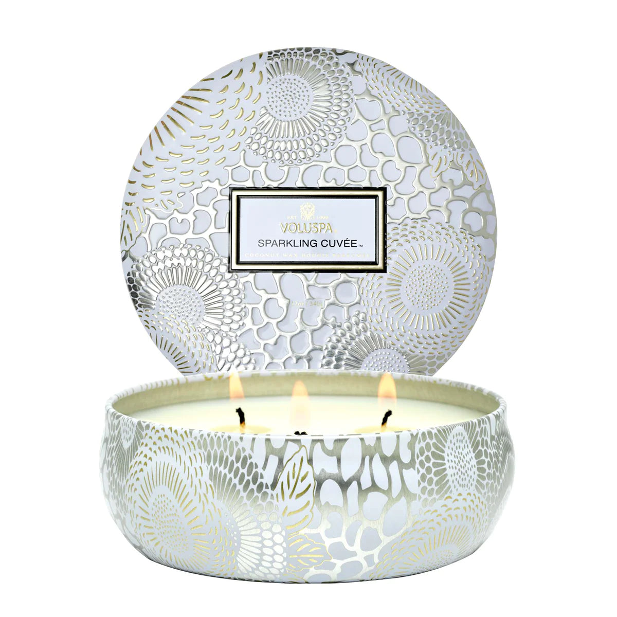 Sparkling Cuvee 3-Wick Tin Candle