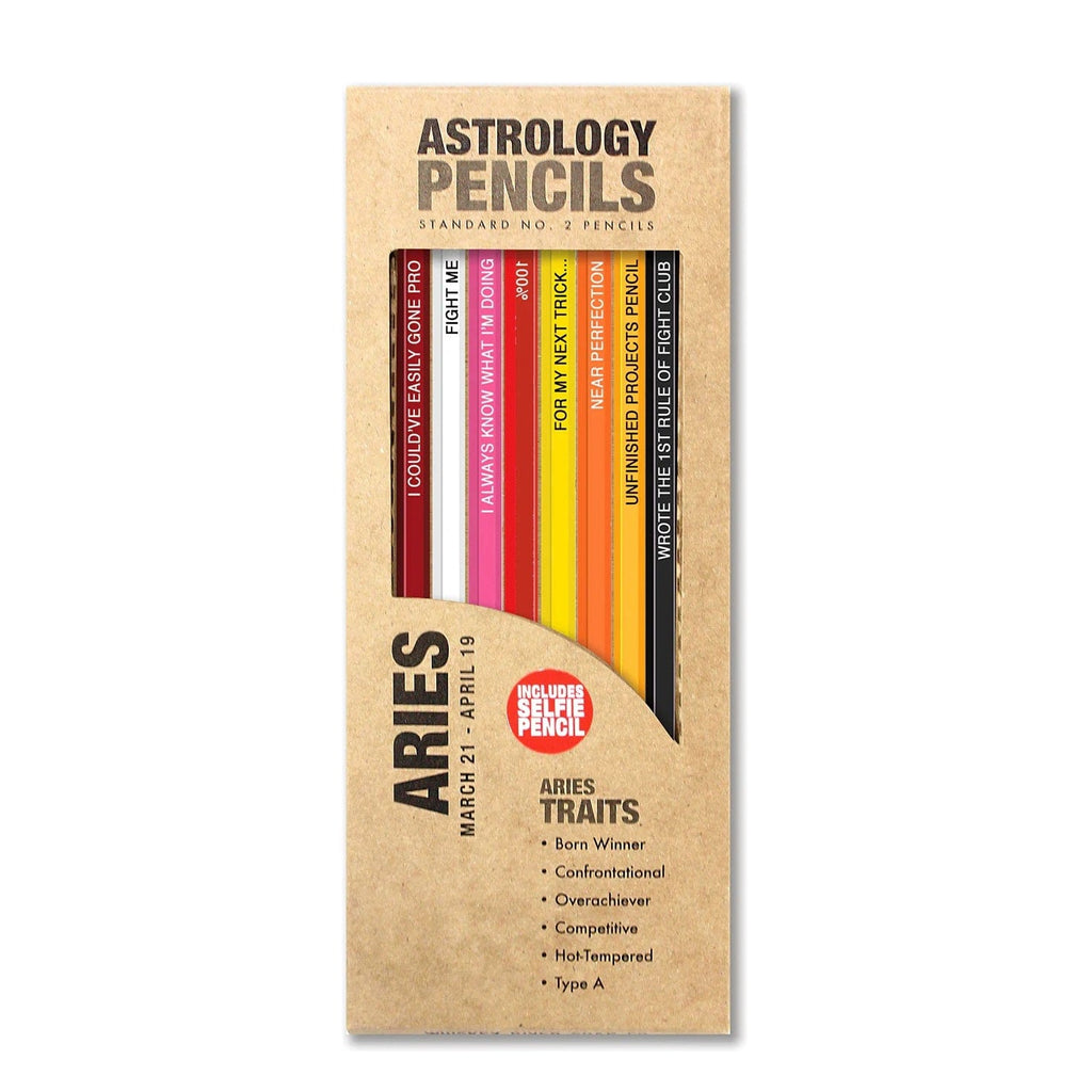 Aries Astrology Pencil Set