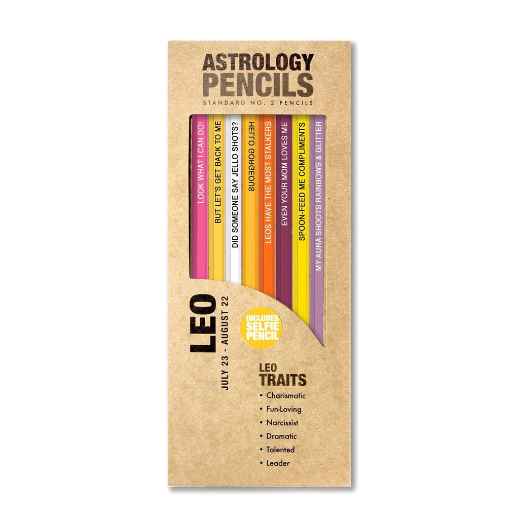 Leo Astrology Pencil Set