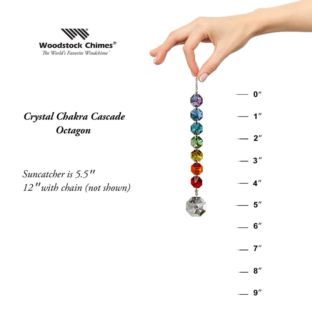 Crystal Chakra Cascade Octagon Suncatcher