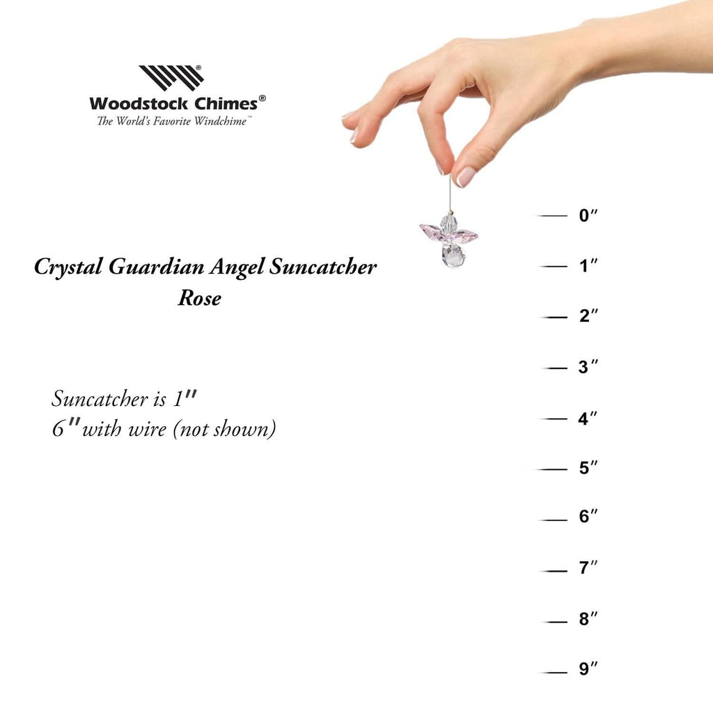 October Birthstone Rose Crystal Guardian Angel