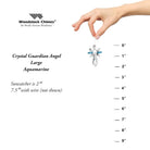 Guardian Angel Aquamarine Crystal Suncatcher